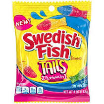 Swedish Fish 2-in-1 Chewy Candies 4 oz Bags