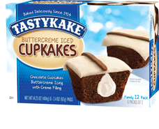 Tastykake Creme-Filled Buttercreme Cupcakes (2.4oz / 6pk)