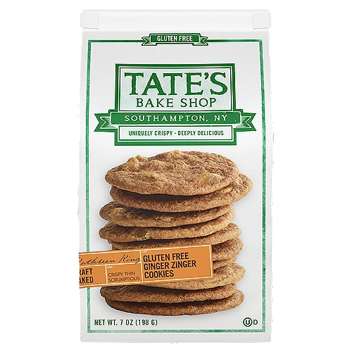 Tate's Bake Shop Gluten Free Ginger Zinger Cookies, 7 oz