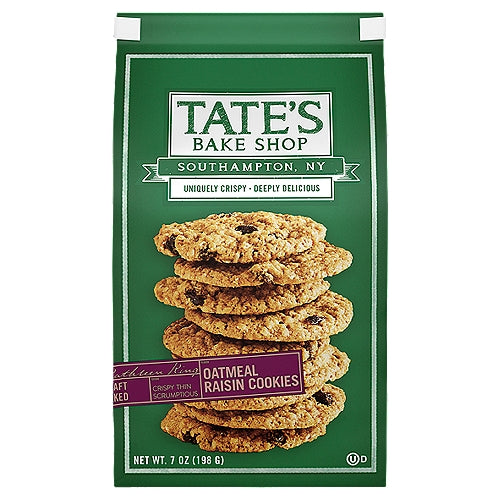 Tate's Bake Shop Oatmeal Raisin Cookies, 7 Oz.