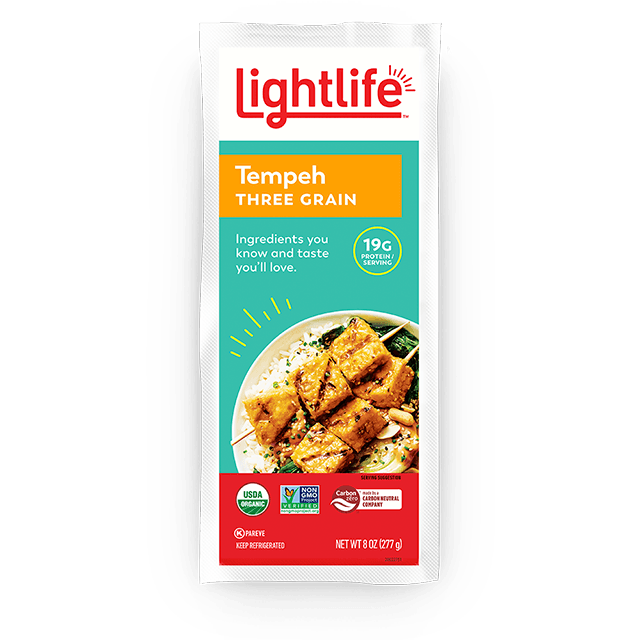 LightLife Plant Based Three Grain Tempeh Strip 8 oz