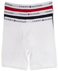 Men's Cotton Modern Essentials Boxer Brief 2 Pack White and Red