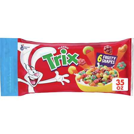 Trix Cereal, Fruit Flavored Corn Puffs, 35 oz