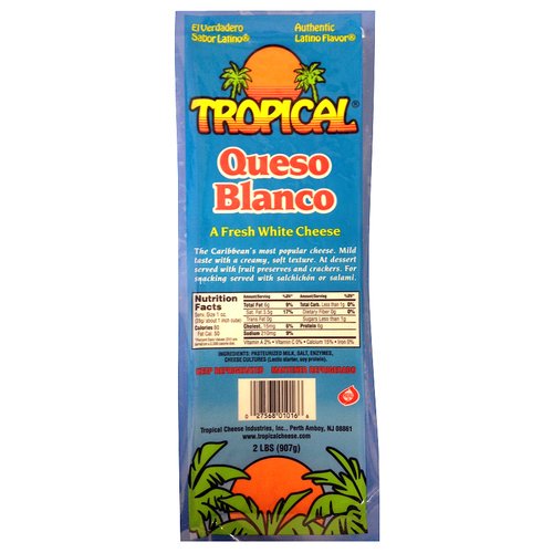 ﻿Tropical Queso Blanco Cheese, 2 lbs