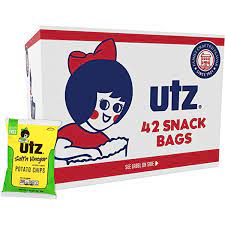 Utz Sour Cream & Onion, Multipack, Gluten-Free, Potato Chips, 1 oz, 60 Count (Vending)