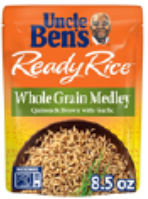 Uncle Ben's Ready Rice Whole Grain Medley Quinoa & Brown with Garlic Rice, 8.5 oz