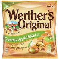 WERTHER'S ORIGINAL CARAMEL APPLE HARD CANDIES, 2.65oz