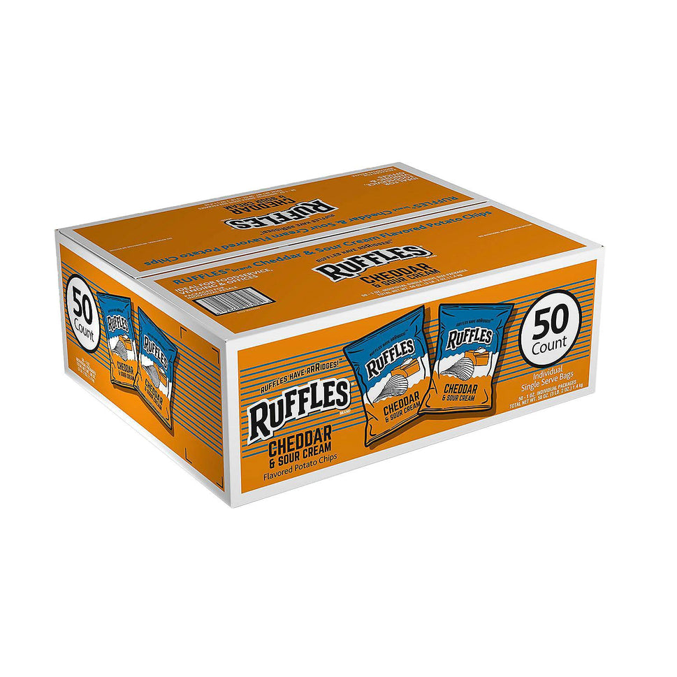 WHOLESALE BULK (RUFFLES CHEDDAR & SOUR CREAM 1 OZ 50 CT