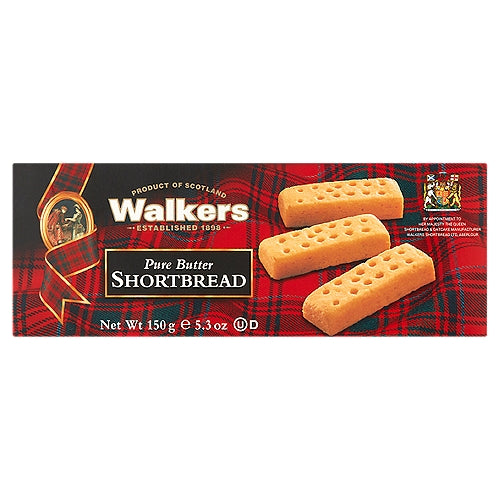 Walkers Pure Butter Shortbread Cookies, 5.3 Oz.