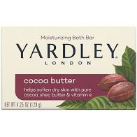 YARDLEY OF LONDON MOISTURIZING COCOA BUTTER 1 BAR 4.25 OZ