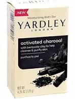 Yardley Activated Charcoal Moisturizing Bath Soap, 4.25 oz