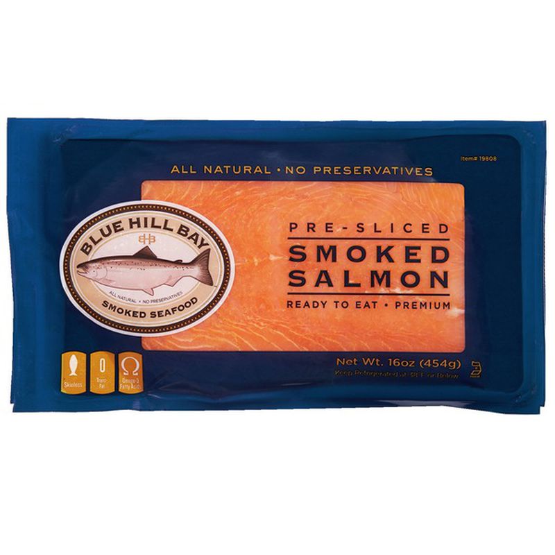 BLUE HILL BAY SMOKED SALMON 16 OZ