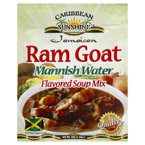 Caribbean Sunshine Jamaican Ram Goat  Manish Water Flavored Soup Mix 1.76