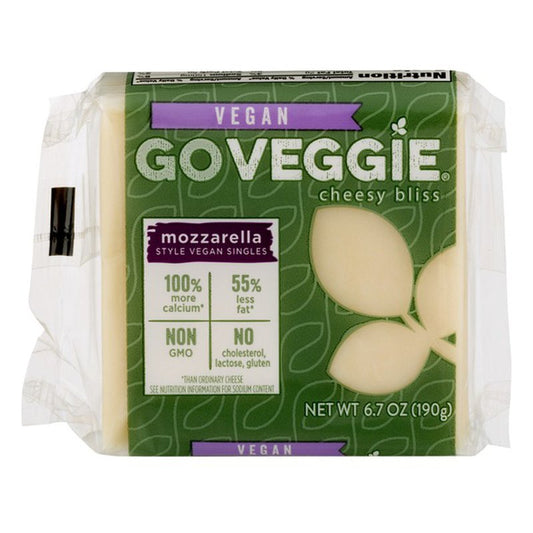 Go Veggie Mozzarella Flavor Veggie Cheese Slices 7.3 oz