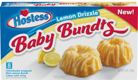 Hostess Baby Bundt w/ Lemon Drizzles , 8 CT, 10 oz