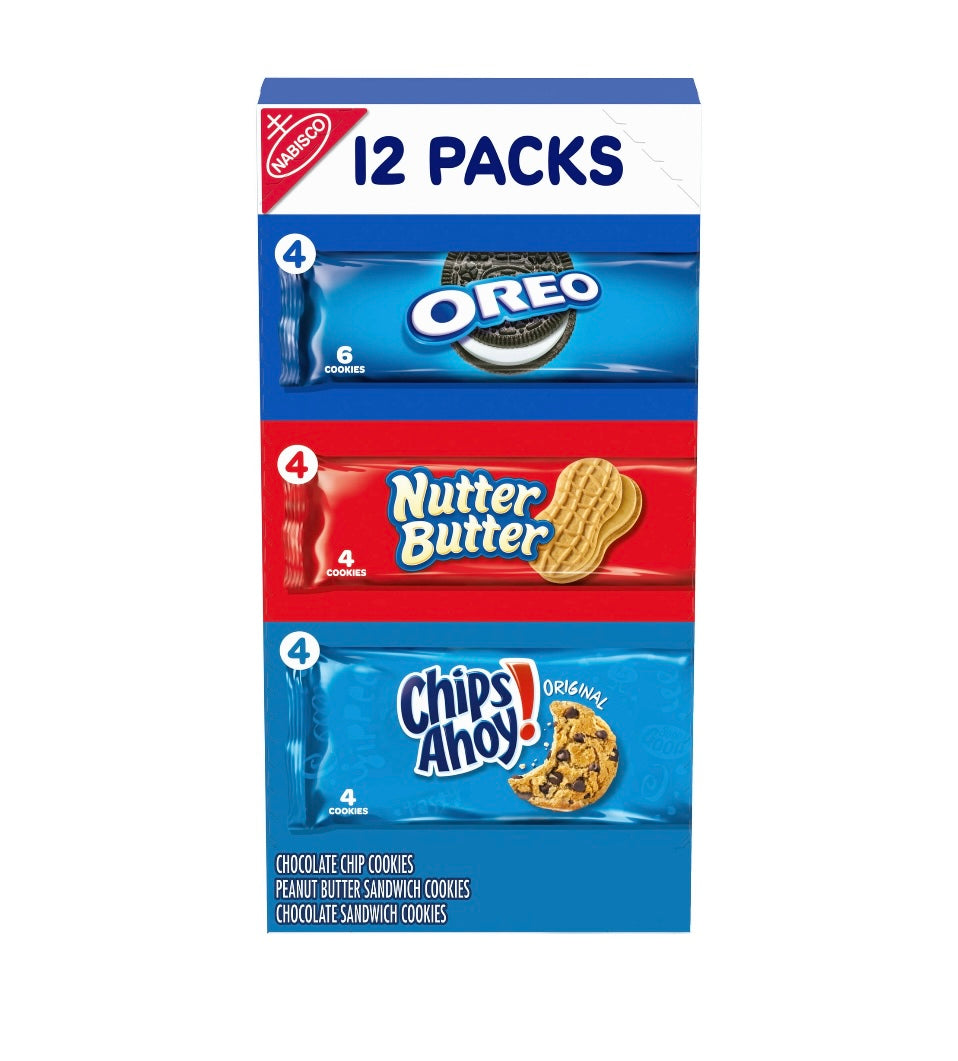 Nabisco Cookie Variety Pack, OREO, Nutter Butter, CHIPS AHOY!,