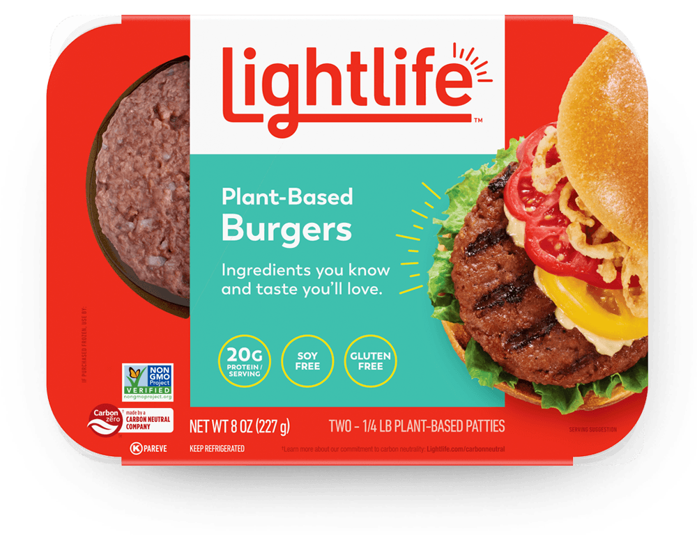 LightLife Plant based Burger 8 oz 2 ct