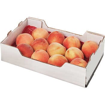 ﻿WHITE FLESH BOX PEACHES 10-12 CT