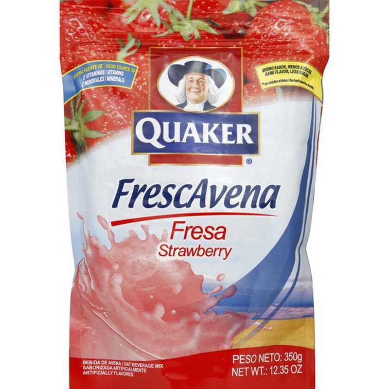 ﻿Quaker Frescavena Oat Beverage Mix Strawberry(Fresca) 12.35 oz