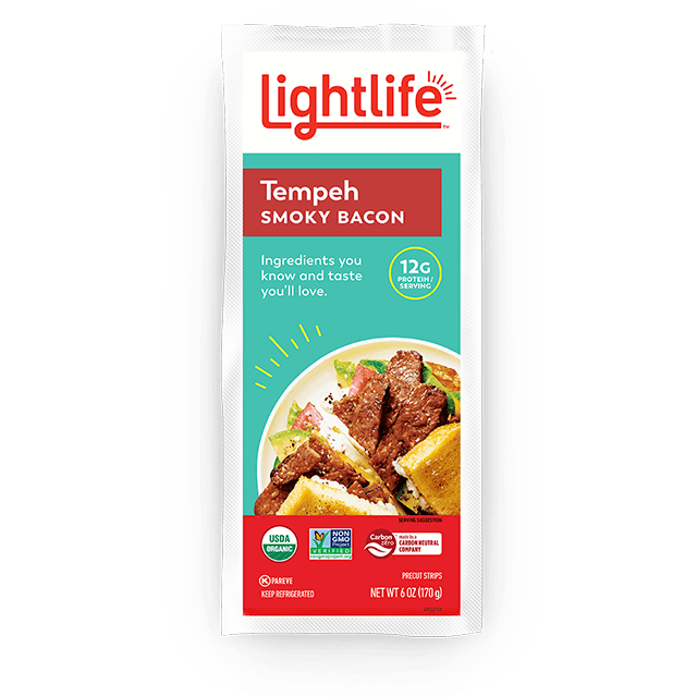 LightLife Plant Based Smoky Tempeh Bacon Strip 6 oz
