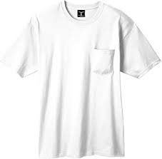 T Shirt (16 OZ) with Pocket -5190P 100% preshrunk ringspun cotton XL